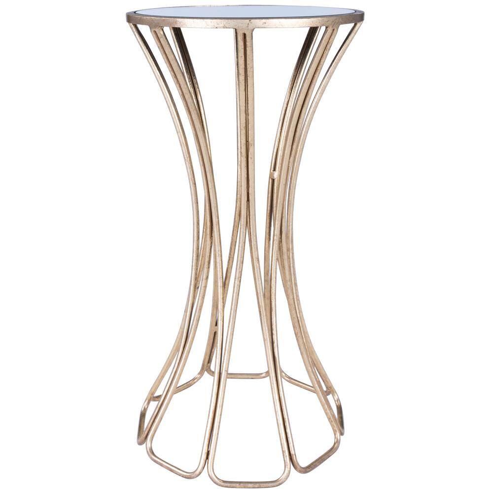 Alt View 3. Butler Specialty - Faruh Metal & Mirrored Side Table - Silver.