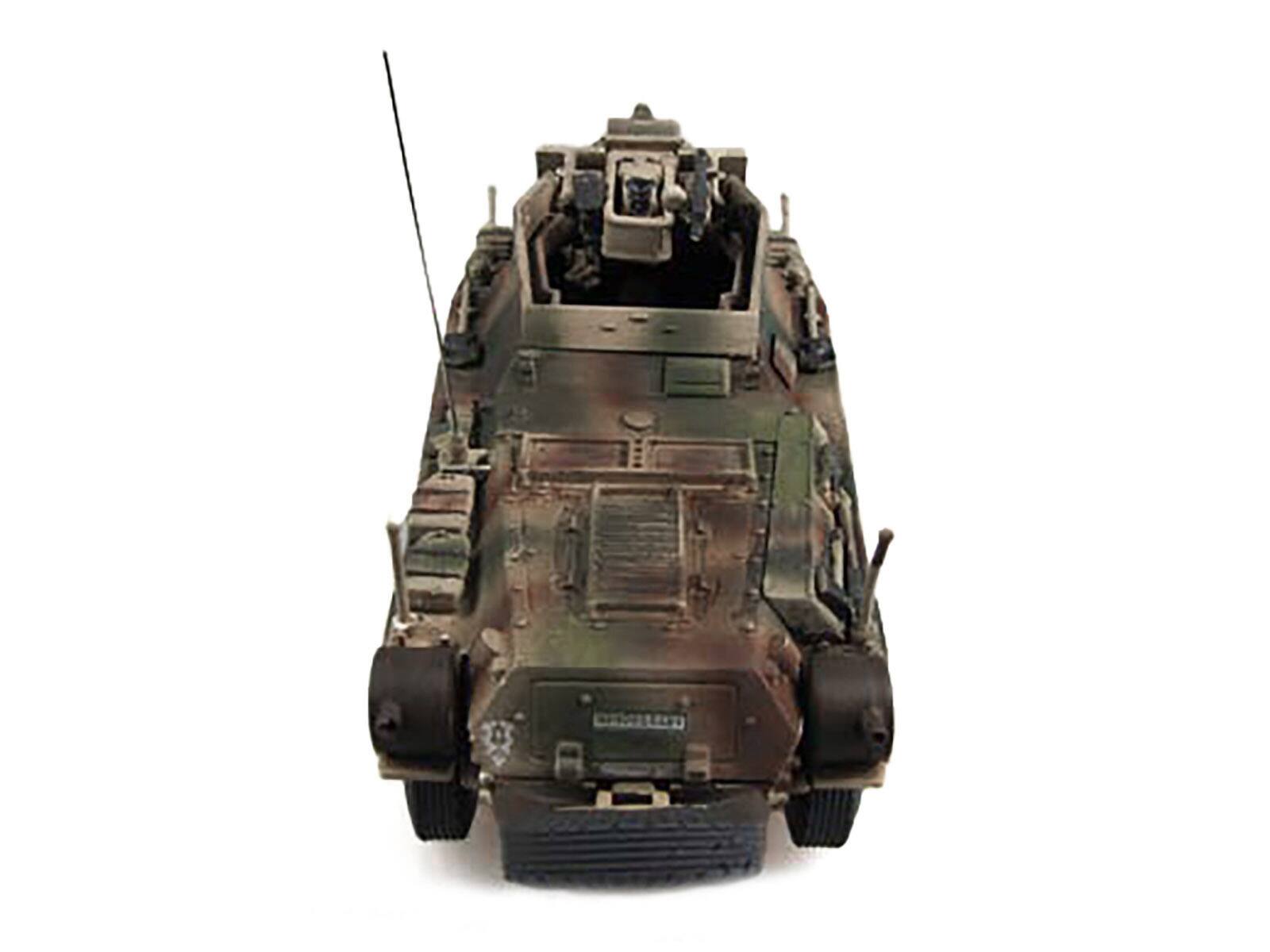 Back. Panzerstahl - Sd.Kfz. 234/3 Armored Vehicle "1st Panzer Division Hungary" (1945) German Army 1/72 Diecast Model by Panzerstahl - Multicolor.