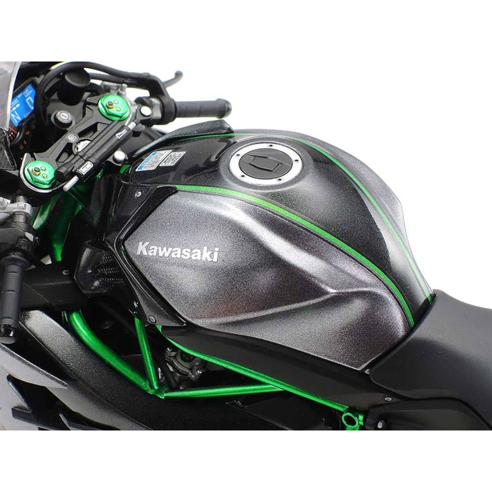 Alt View 4. Tamiya - Model Kit Kawasaki Ninja H2 Carbon Motorcycle 1/12 Scale Model by Tamiya.