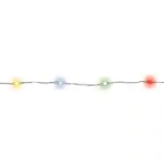 Front. Celebrations - LED Micro Dot/Fairy Multicolored 200 ct String Christmas Lights 5.5 ft. - Multicolored.