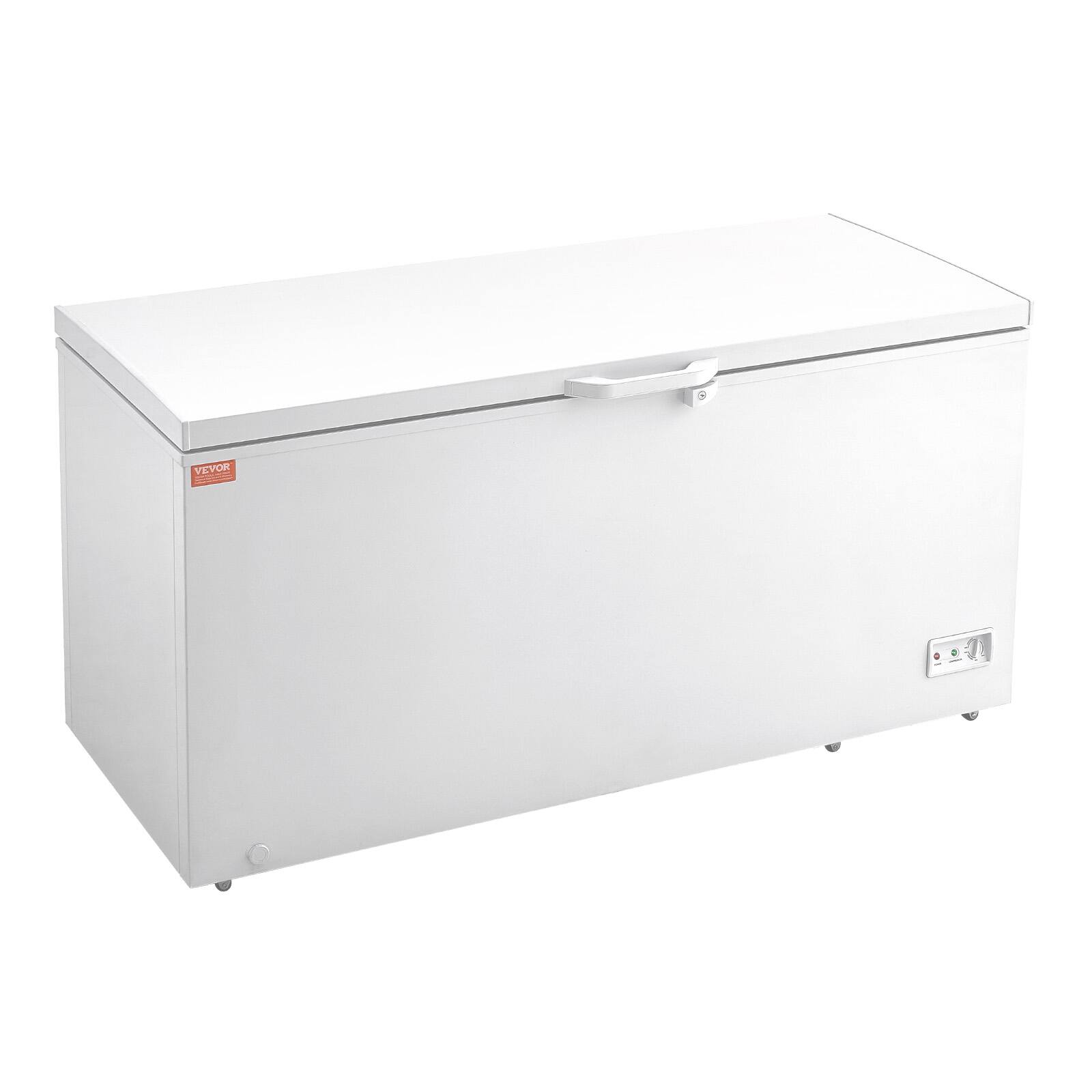 Alt View 5. VEVOR - Chest Freezer, 17 Cu.ft Freestanding Top Open Door Commercial Chest Freezers,Large Deep Freezer with 4 Removable Baskets - White.