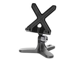 WeatherTech - TabletHolder | Universal Tablet Stand, Anti-slip Face, Adjustable Tilt, Weighted Base – Graphite Metal Knob - Black
