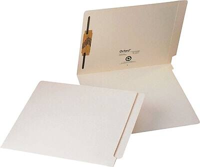 Alt View 2. Oxford - Manila Laminated End-Tab Folders with 1 Fastener, Legal Size, 50/Bx - Manila.