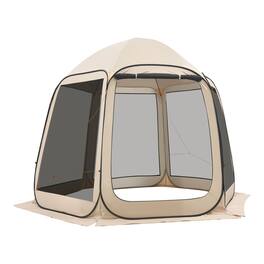 VEVOR - Screen House Tent, 10 x 9.2 ft, 4-8 Person Pop Up Screen Tent, Portable Screened in Canopy with Carry Bag, Netting Sides - Beige