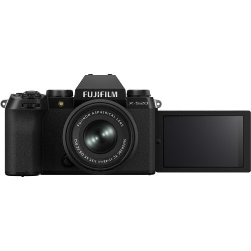 FUJIFILM X-S20 ASPHERICAL FUJINON LENS 052 PZ OIS EBC SUPER EBC 1:3.5-5.6 5.6 XC
