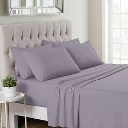 Sweet Home Collection - Deluxe Microfiber Sheet Set with Bonus Pillowcases, Ultra Soft 1500 Series, Queen - Plum