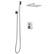Alt View 5. VEVOR - Shower Faucet Set, Rainfall Bathroom Shower System with 10-Inch Square Rain Shower Head and Handheld Spray - Brushed Nickel.