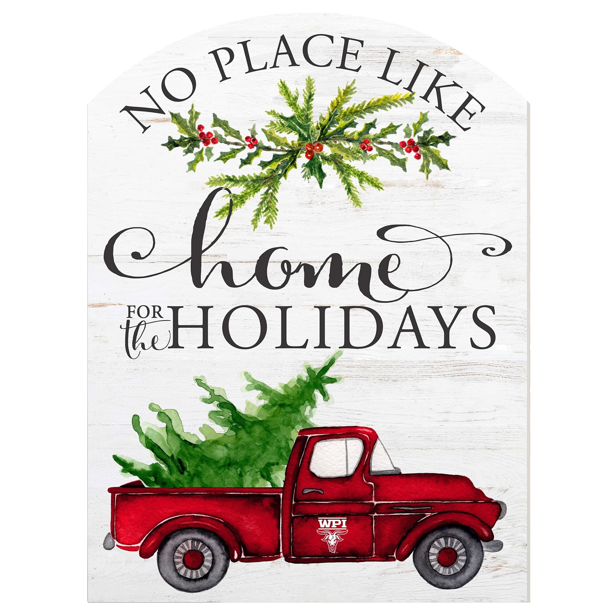Jardine - Worcester Polytechnic Institute Engineers 16'' x 22'' Holiday Marquee Sign - White