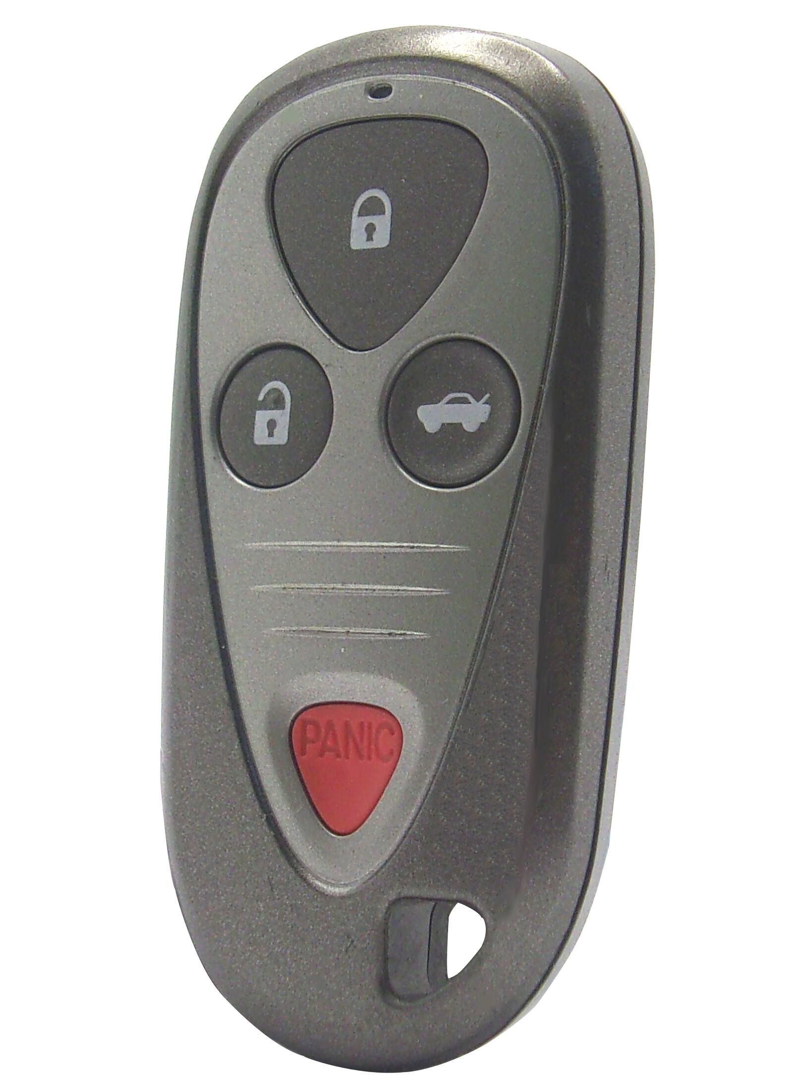 Left. Car Keys Express - Acura Keyless Entry Remote - 4 Buttons (Lock, Unlock, Trunk, and Panic) - Grey.