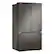 Left. LG - 36-in Wide Counter-Depth MAX 26.5 Cu. Ft. French Door Smart Refrigerator with Internal Water Dispenser - Black Stainless Steel.