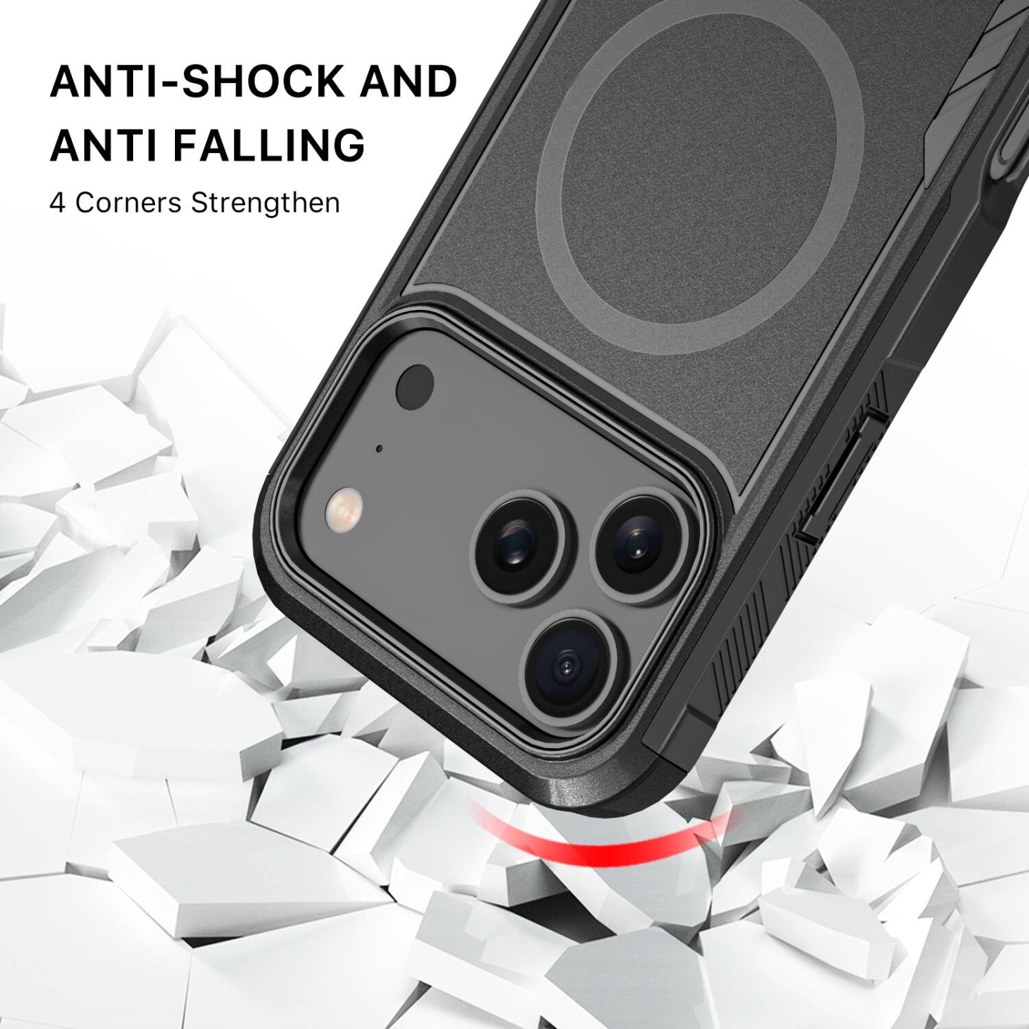 ANTI-SHOCK AND ANTI FALLING  
4 Corners Strengthen