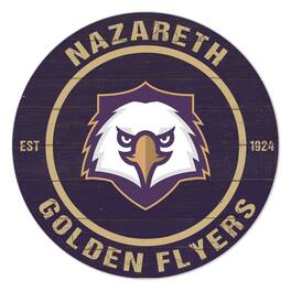 Jardine - Nazareth College Golden Flyers 20" Indoor/Outdoor Team Color Circle Sign - Purple