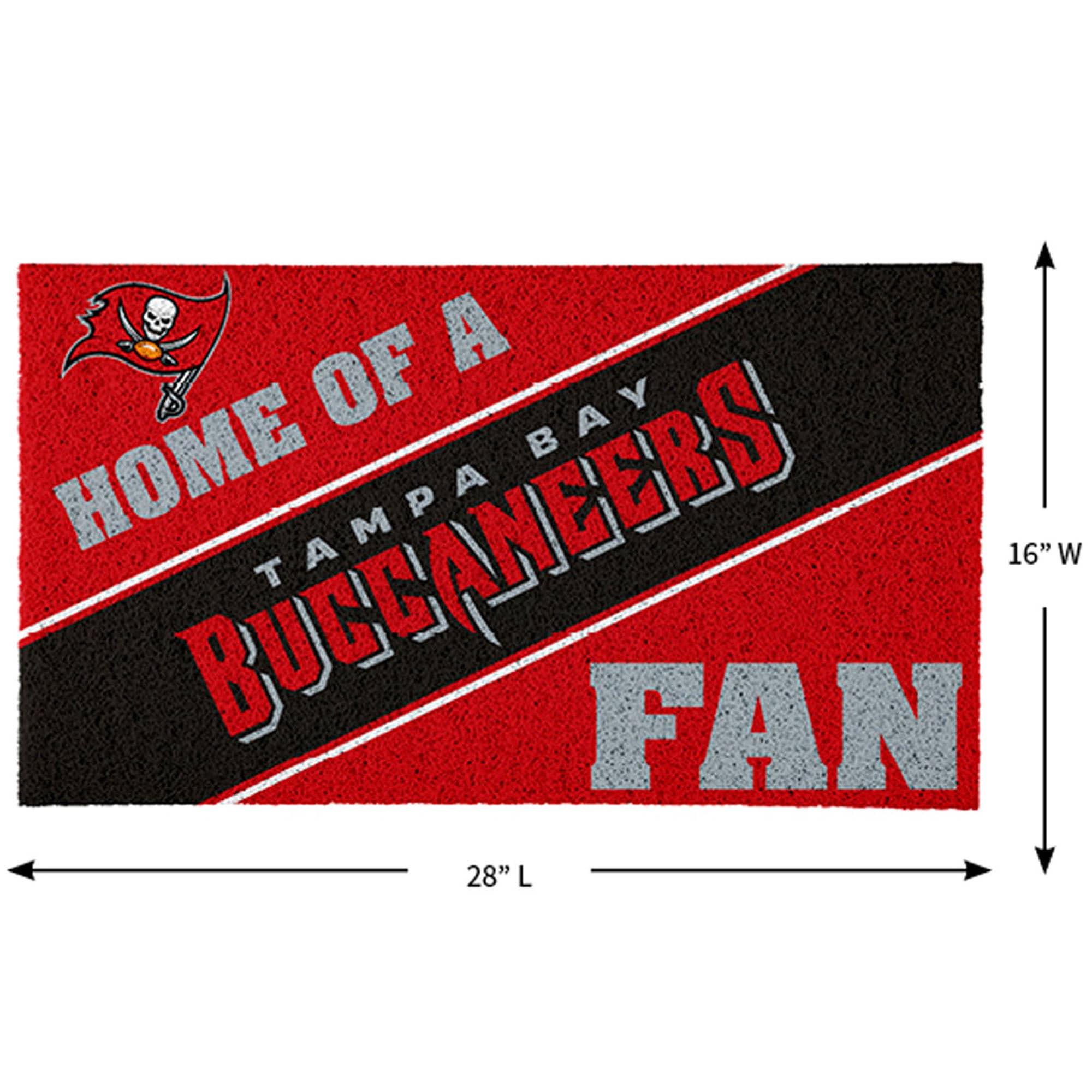 A Home of a Tampa Bay Buccaneers Fan 16" W 28" L
