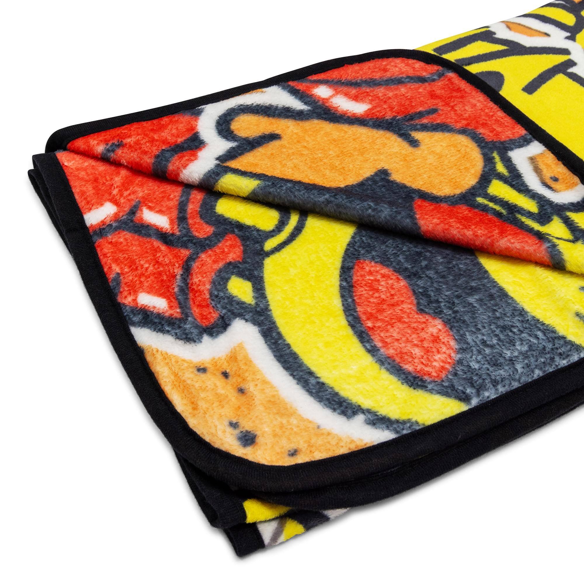 Alt View 10. Toynk - PAC-MAN Classic Allover Throw Blanket | 45 x 60 Inches - Yellow.