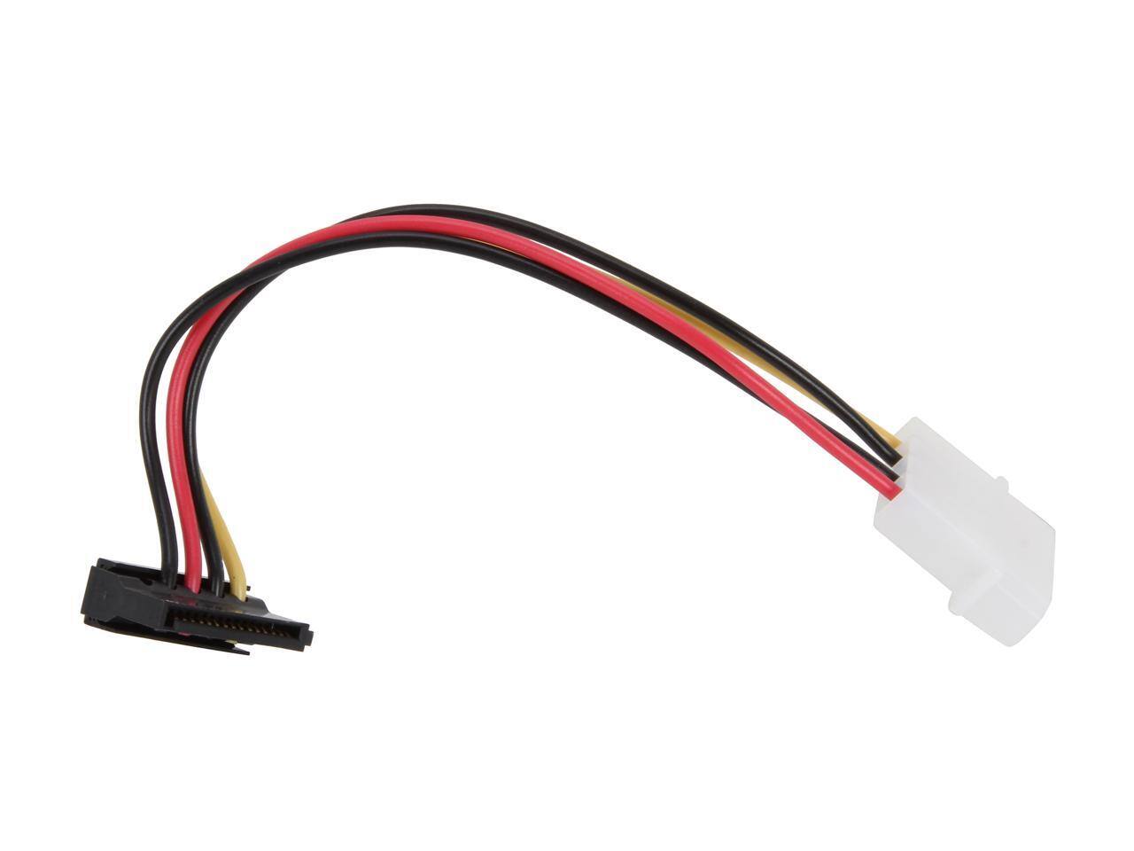 Alt View 1. StarTech.com - StarTech.com SATAPOWADPL 6 in. 4 Pin Molex to Left Angle SATA Power Cable Adapter.