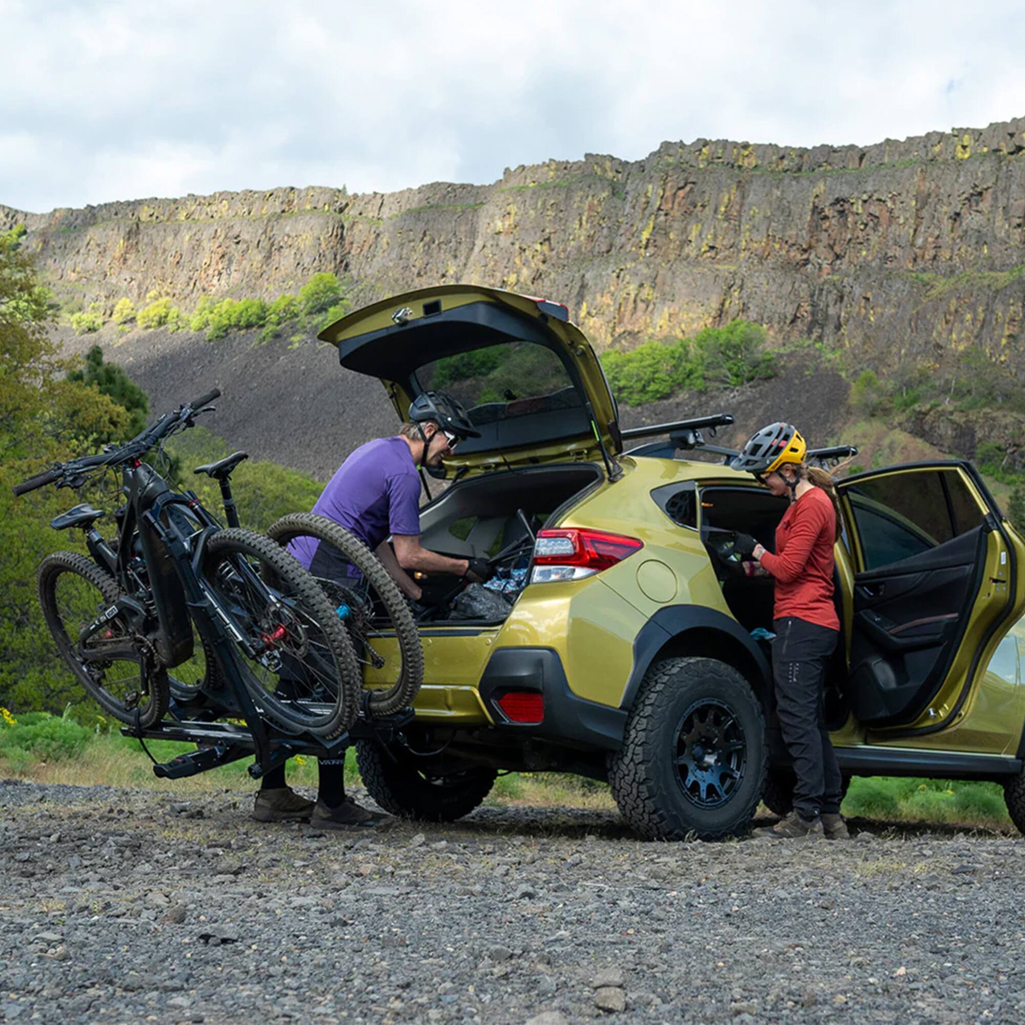Alt View 7. Yakima - Yakima StageTwo 2" Premium Platform 2 Bike Tray Hitch Bike Rack, Anthracite - anthracite.