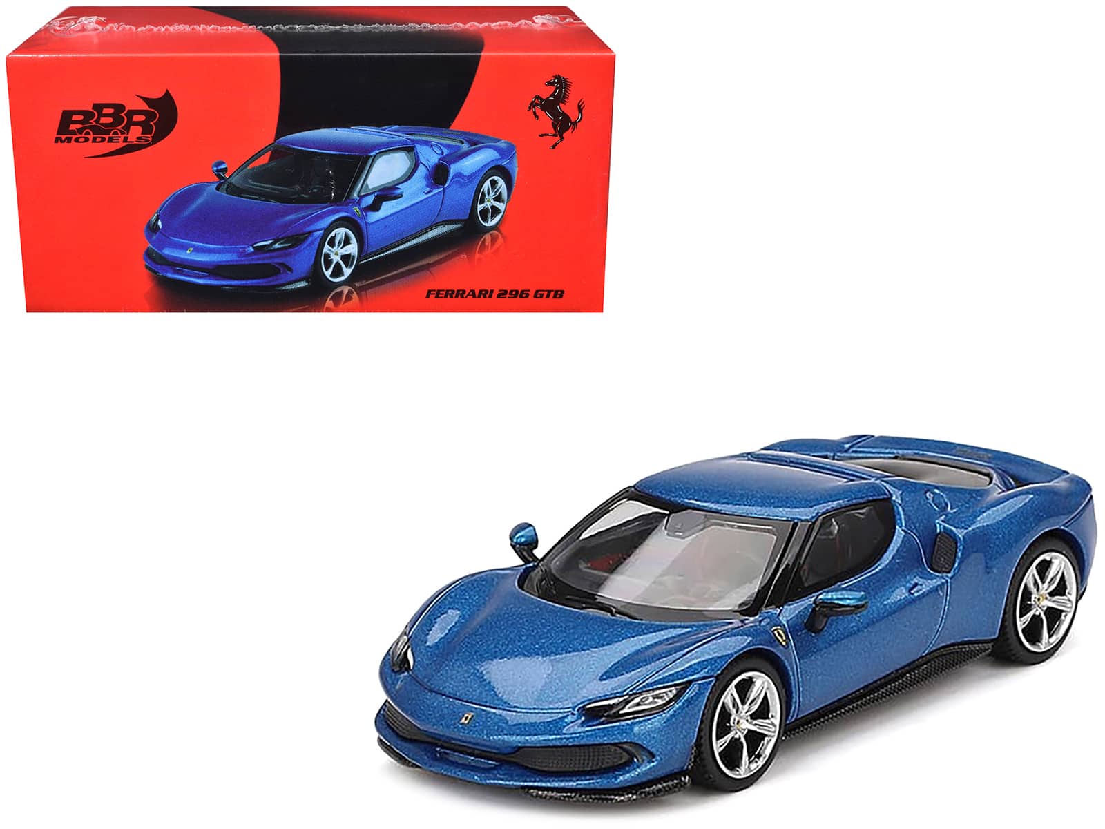Ferrari 296 GTB Blue Corsa 1/64 Diecast Model Car by BBR price history on PriceWatchPro