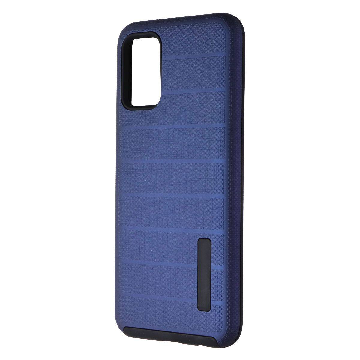 Front. Mybat - Mybat Dual Layered Protective Case for Samsung Galaxy A02s - Blue / Black - Multicolor.