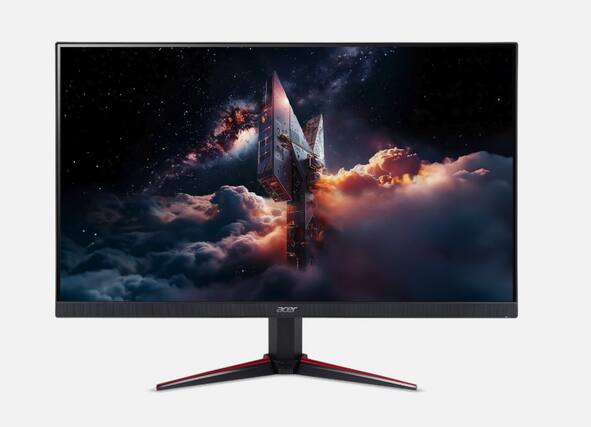 Front. Acer - Nitro VG272U W2 27" IPS Gaming Monitor 2560 x 1440 240Hz 400Nits 1ms 100x100mm VESA Mount AMD FreeSync Premium 16:9.