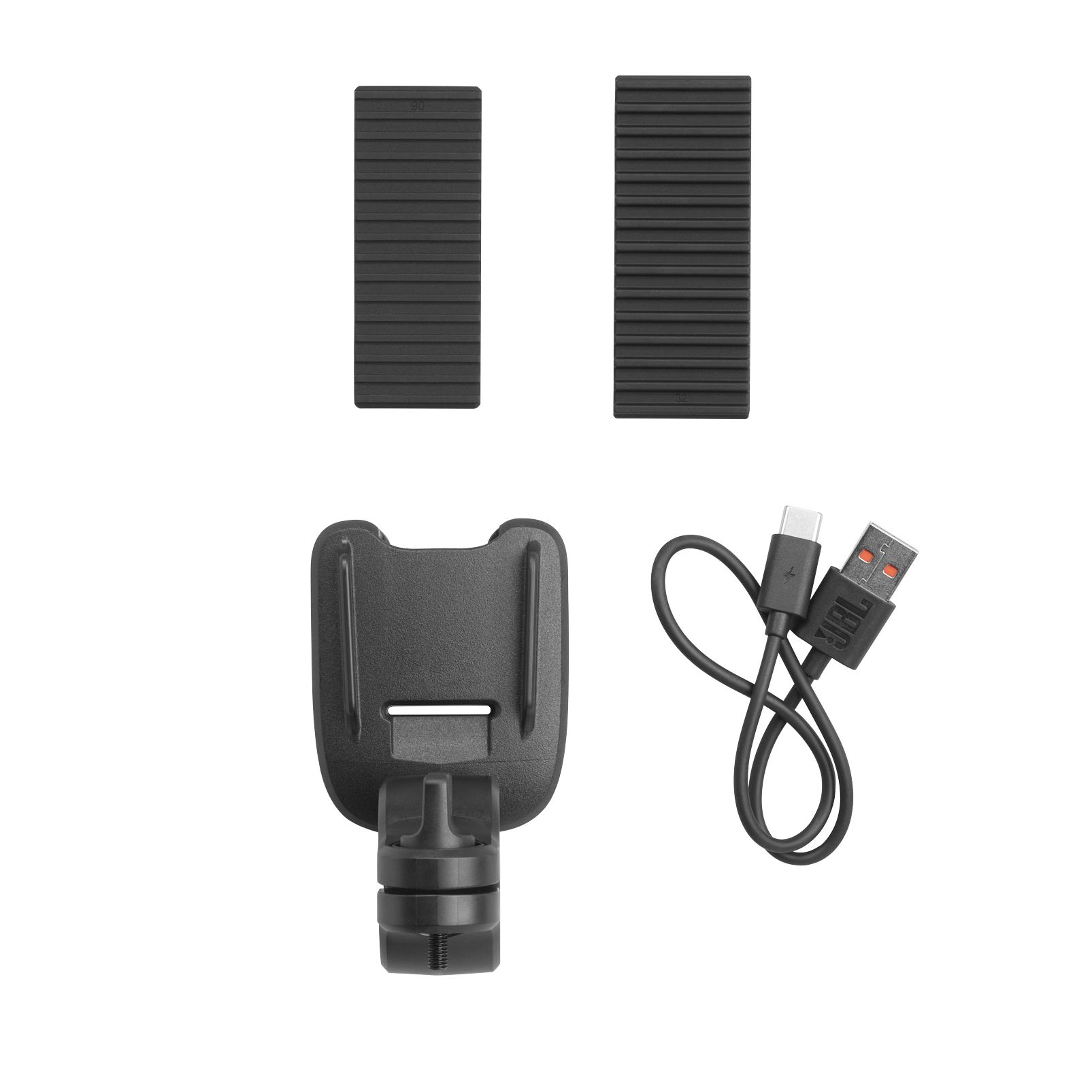 Alt View 2. JBL - JBL WIND3 FM Bluetooth handlebar speaker - BLACK - Black.