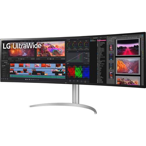 Alt View 1. LG - LG 49WQ95C-W UltraWide 49 Inch Curved Gaming Monitor 144hz 5120x1440 Bundle.