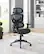 Alt View 13. OSP Home Furnishings - Mesh Back with Headrest and Adjustable Arms on Nylon Base - Black.