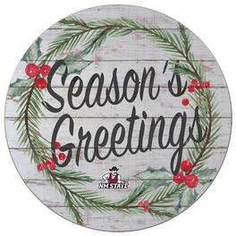 Jardine - New Mexico State Aggies 20'' x 20'' Season's Greetings Circle - White