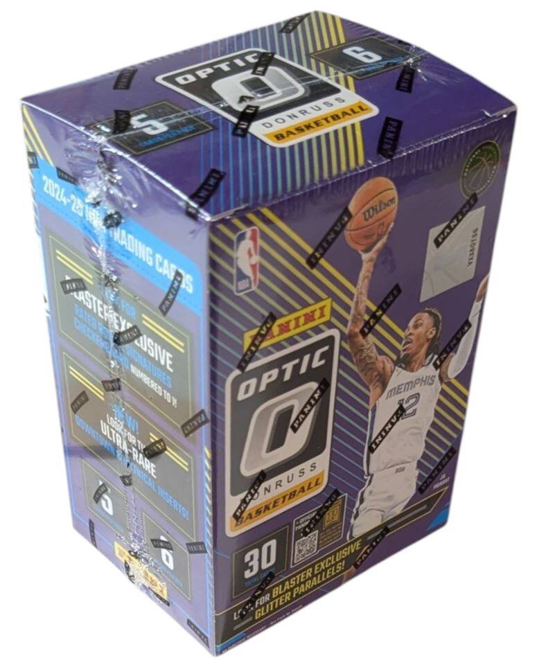 OPTIC  
ONRUSS  
BASKETBALL  

2024-25 NBA  

TRADING CARDS  

MINI  
OPTIC  
ONRUSS  
BASKETBALL  

30  
BLASTER EXCLUSIVE  
GLITTER FOR  
GLITTER PARALLELS!  

ULTRA-RARE  
INSERTS  

BLASTER EXCLUSIVE  
GLITTER PARALLELS!  

MEMPHIS  
12  

2024-25 NBA  
TRADING CARDS  

MINI  
OPTIC  
ONRUSS  
BASKETBALL  

30  
BLASTER EXCLUSIVE  
GLITTER FOR  
GLITTER PARALLELS!  

ULTRA-RARE  
INSERTS  

BLASTER EXCLUSIVE  
GLITTER PARALLELS!  

MEMPHIS  
12  

2024-25 NBA  
TRADING CARDS  

MINI  
OPTIC  
ONRUSS  
BASKETBALL  

30  
BLASTER EXCLUSIVE  
GLITTER FOR  
GLITTER PARALLELS!  

ULTRA-RARE  
INSERTS  

BLASTER EXCLUSIVE  
GLITTER PARALLELS!  

MEMPHIS  
12  

2024-25 NBA  
TRADING CARDS  

MINI  
OPTIC