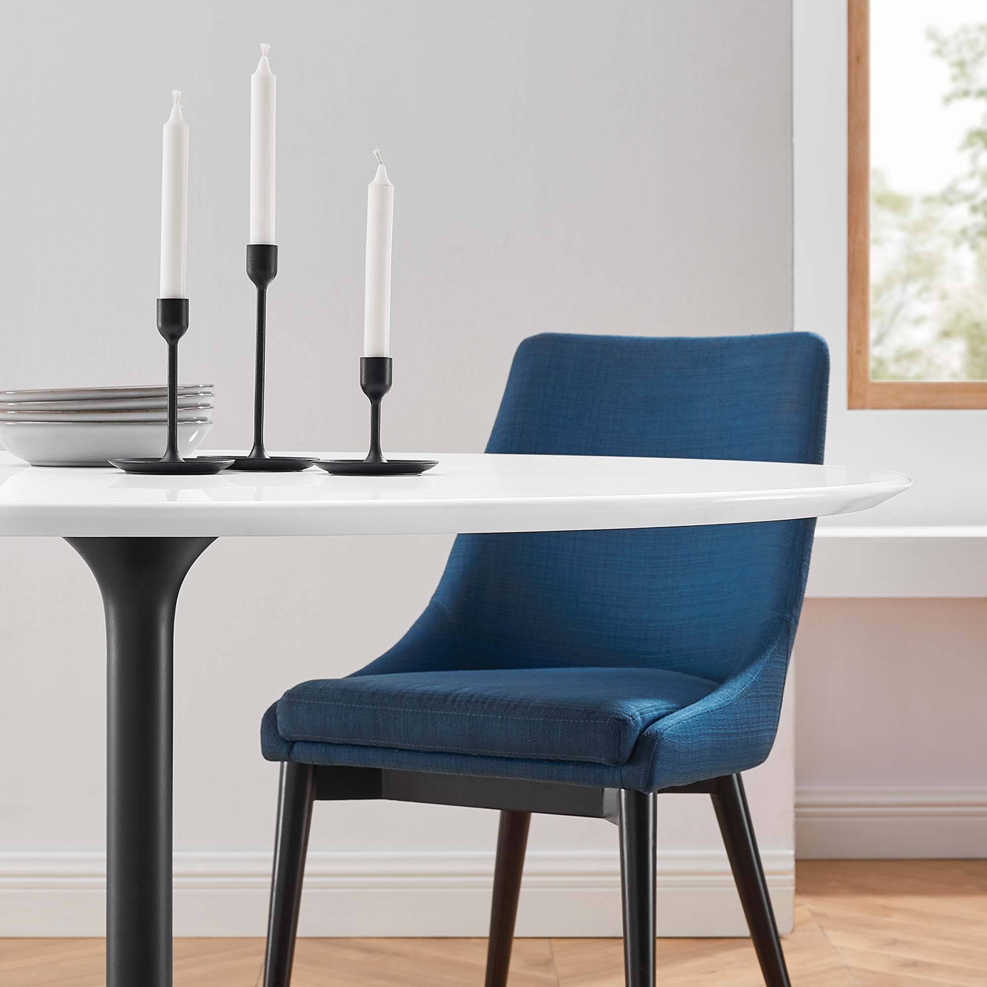 Alt View 3. Modway - Lippa 54" Round Wood Dining Table by Modway - Black White.