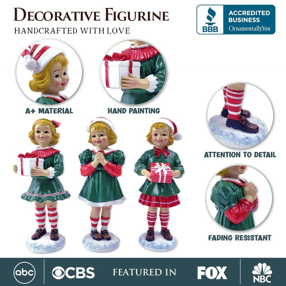 **Decorative Figurine**  
*Handcrafted with Love*

- **A+ Material**
- **Hand Painting**
- **Attention to Detail**
- **Fading Resistant**

*Accredited Business*  
BBB  
OrnamentallyYou

*Featured in*  
ABC  
CBS  
FOX  
NBC