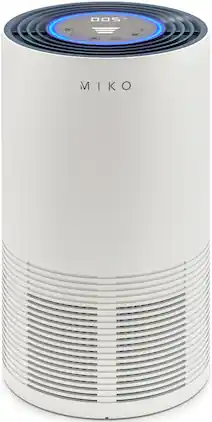 Miko - Smart HEPA Air Purifier with Auto Mode – 970 sq. ft. Coverage – - White