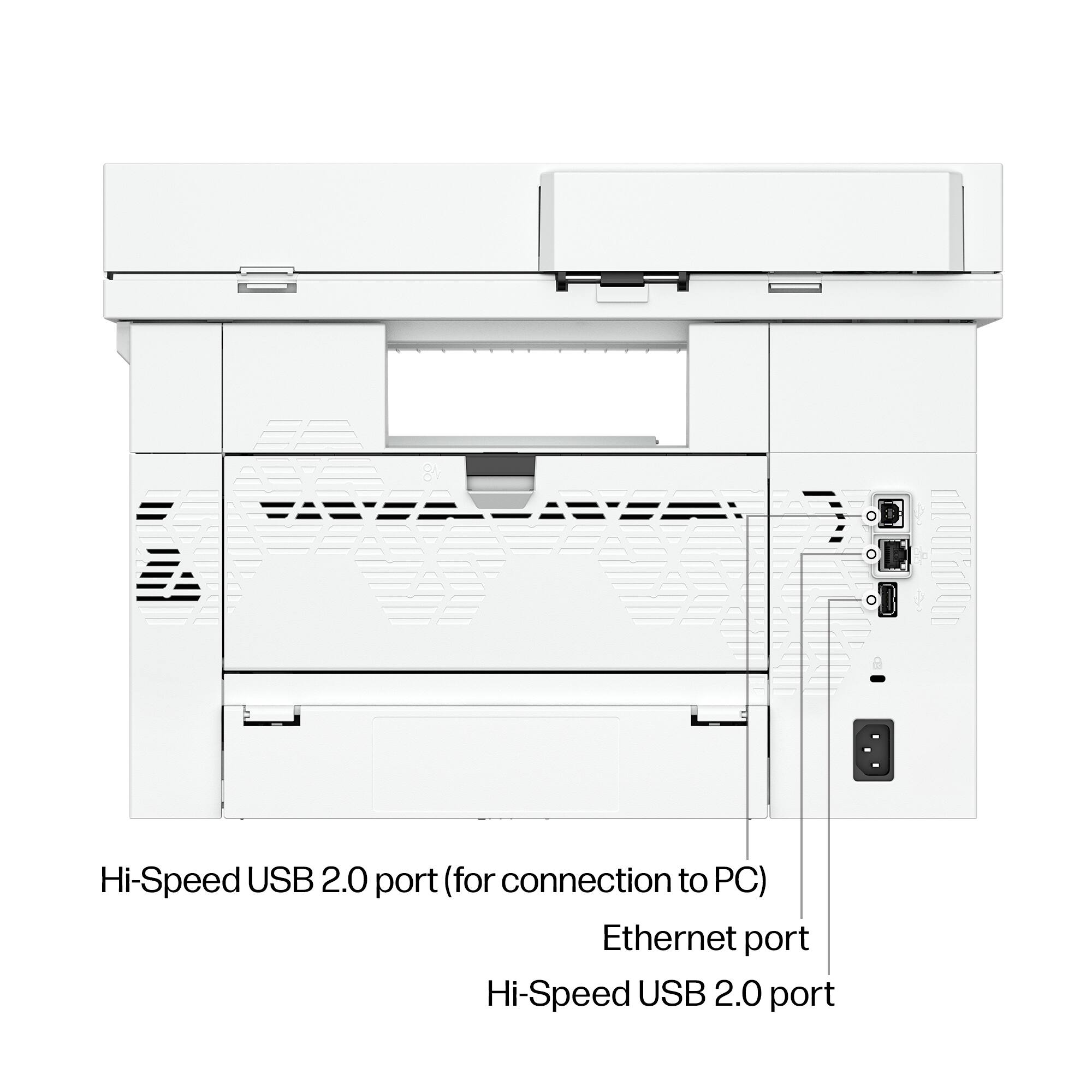 Hi-Speed USB 2.0 port (for connection to PC)  
Ethernet port  
Hi-Speed USB 2.0 port