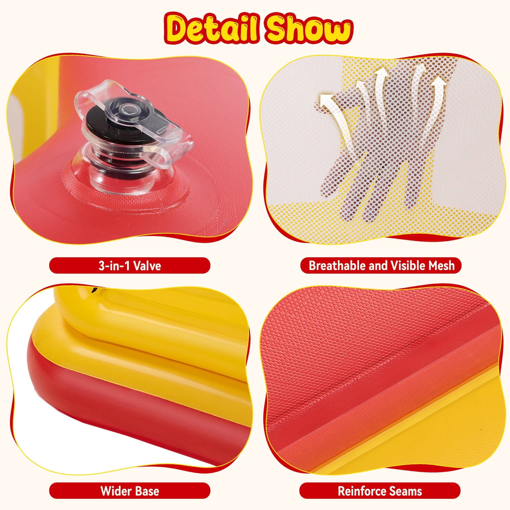 Detail Show

- 3-in-1 Valve
- Breathable and Visible Mesh
- Wider Base
- Reinforce Seams