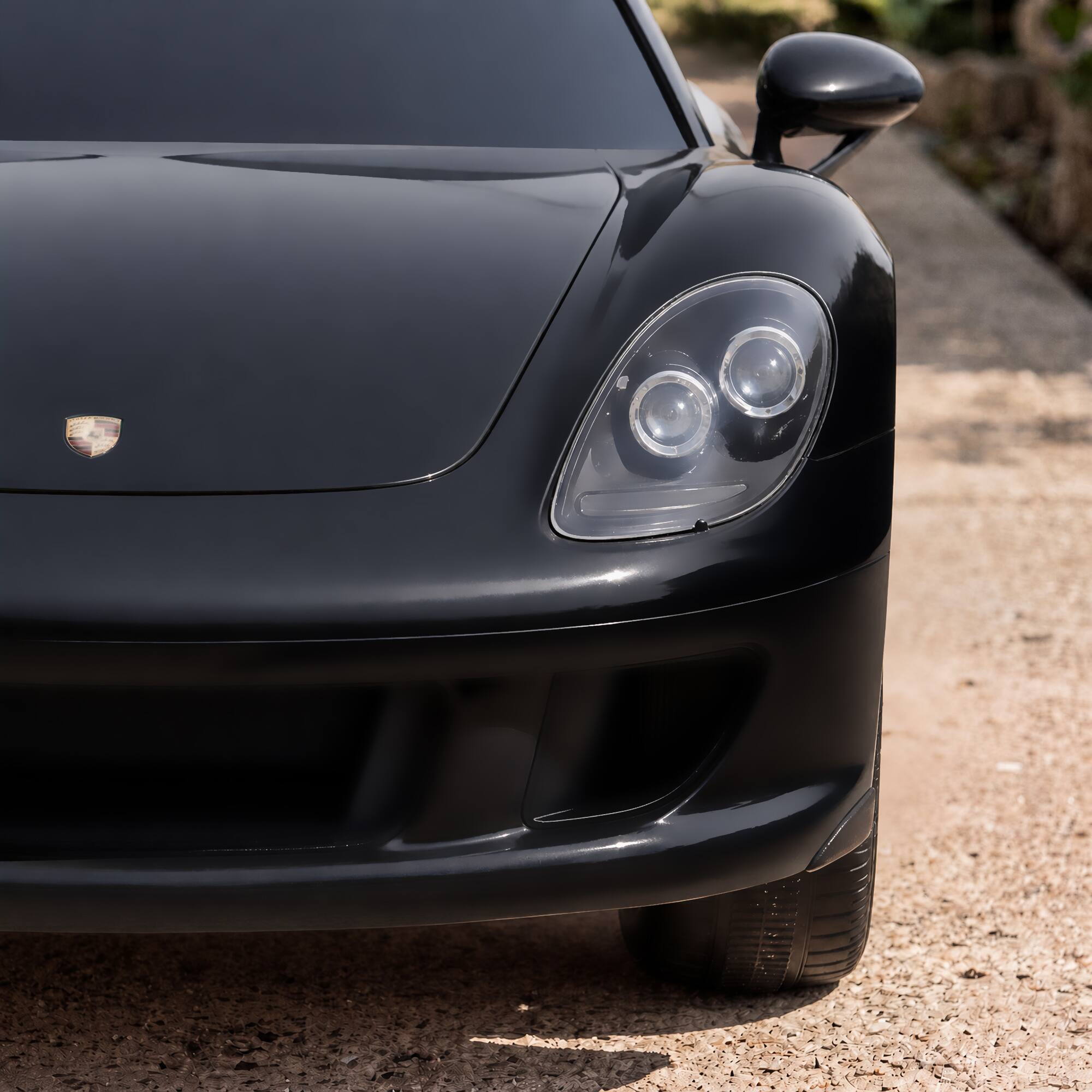 Alt View 8. Qaba - Kids Ride On Car, Licensed Porsche Carrera GT with Remote, Rear Suspension - Black.