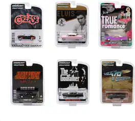PopMarket - 1:64 Hollywood Greatest Hits 2 (2025) 6 Pack Die-Cast Car Assortment - COLLECTIBLES - Multicolor