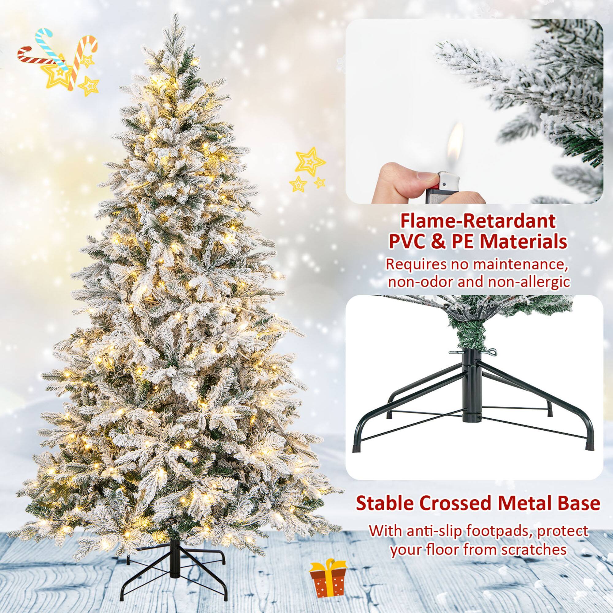 Flame-Retardant PVC & PE Materials  
Requires no maintenance, non-odor and non-allergic  

Stable Crossed Metal Base  
With anti-slip footpads, protect your floor from scratches