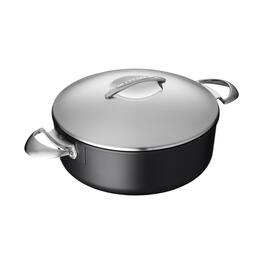 Scanpan - Professional 4.5 Quart Low Sauce Pot, 10.25 Inch - Black