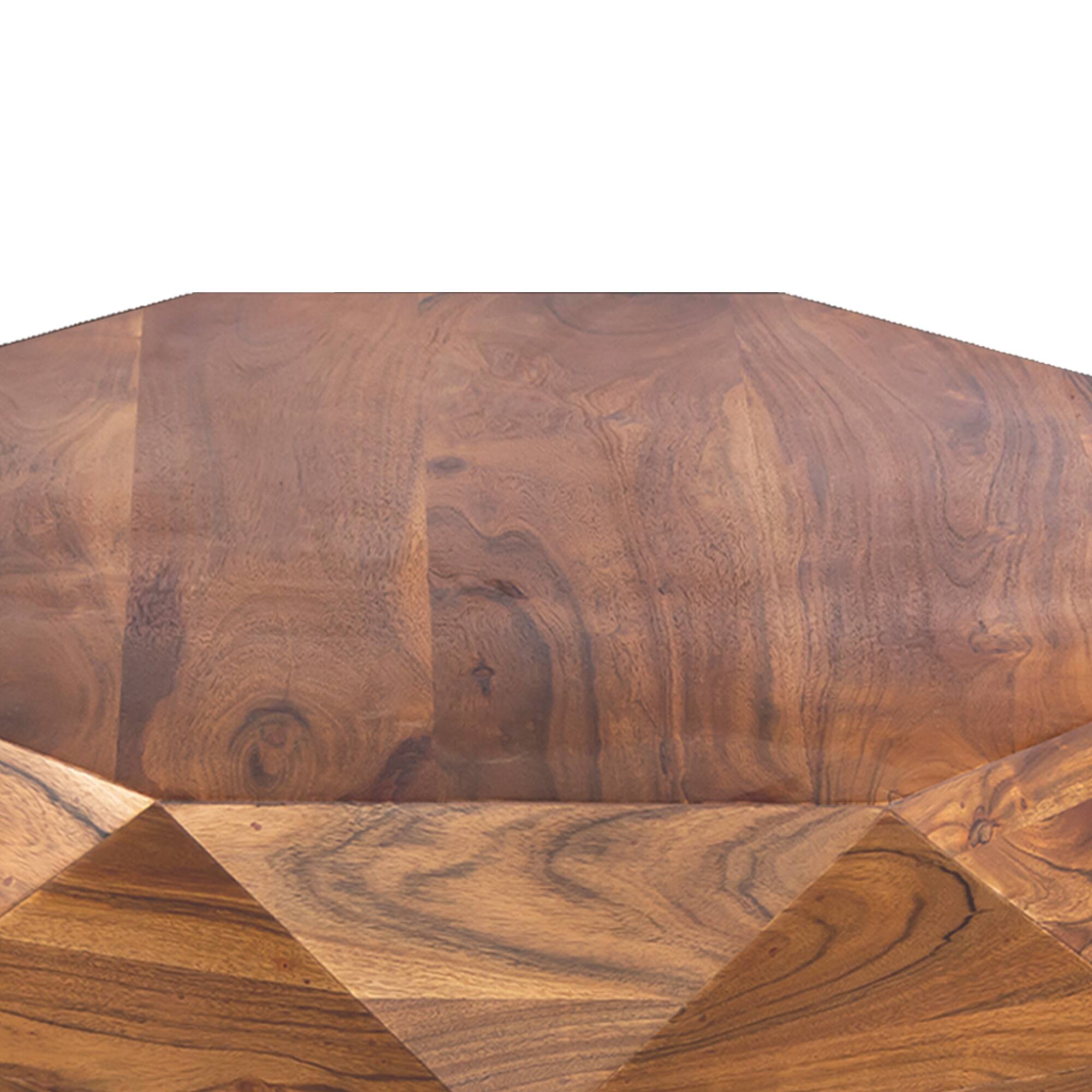 Alt View 1. Manhattan Lane - Bon 33 Inch Diamond Shape Acacia Wood Coffee Table With Smooth Top - Dark Brown.
