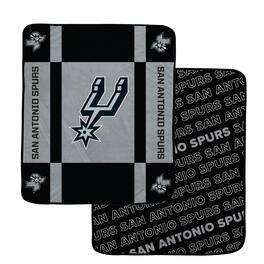 Pegasus - San Antonio Spurs 60- x 70- Reverse Block Wordmark Double-Sided Blanket - Multicolor