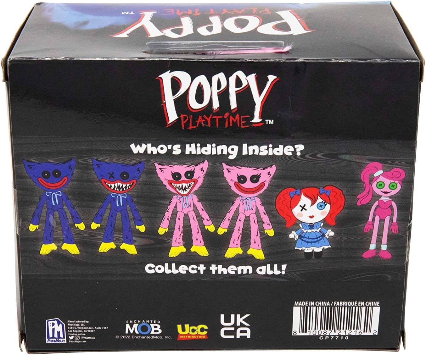 Poppy Playtime™  
Who's Hiding Inside?  
Collect them all!  

Manufactured by Phatitope  
© 2022 EnchantedMob, Inc.  

MADE IN CHINA / FABRIQUÉ EN CHINE  

UK CA  

8 10087 21216 2 CP7710