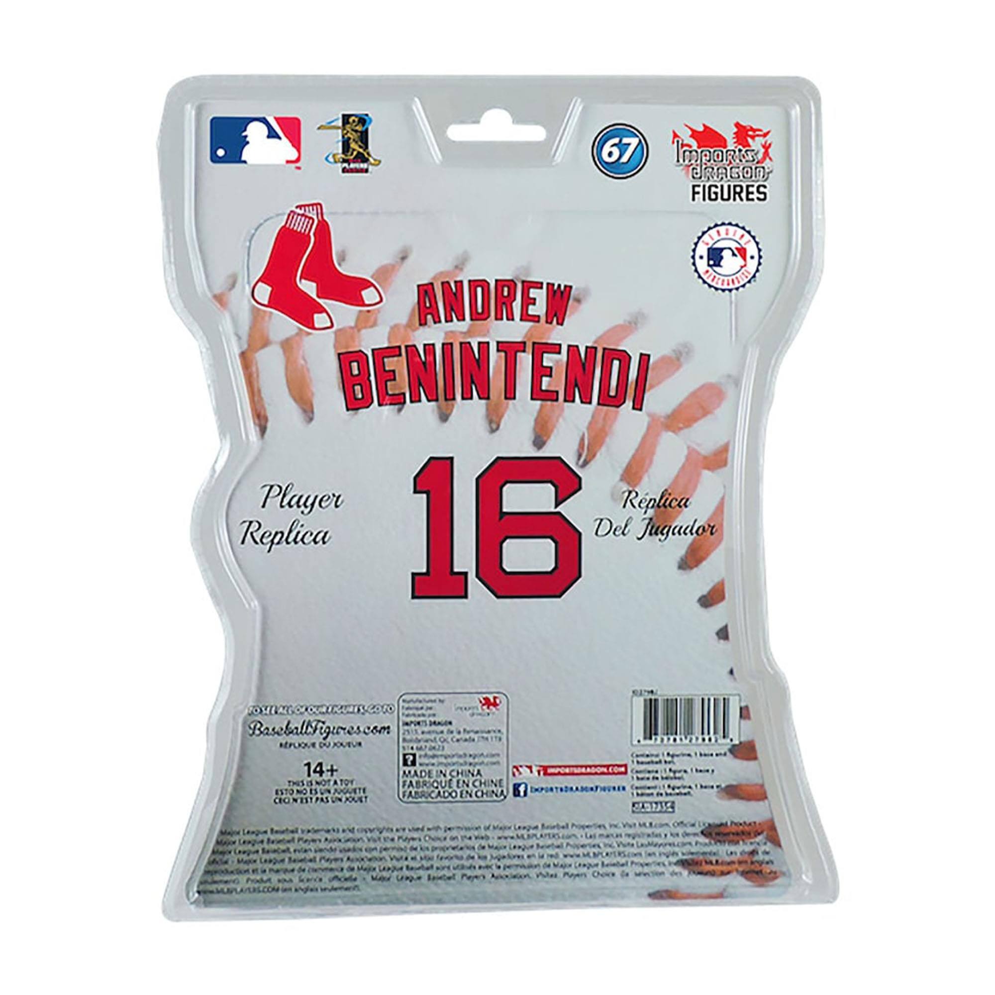 67 Imports Dragon Figures  
Andrew Benintendi Player Replica  
16  
Replica Del Jugador  
BaseballFigures.com  
14+  
Made in China  
Fabricado en China