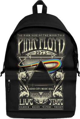 PopMarket - Pink Floyd - Rocksax - Pink Floyd - 1973 Live - Daypack with Laptop Pocket (Black) - Multicolor