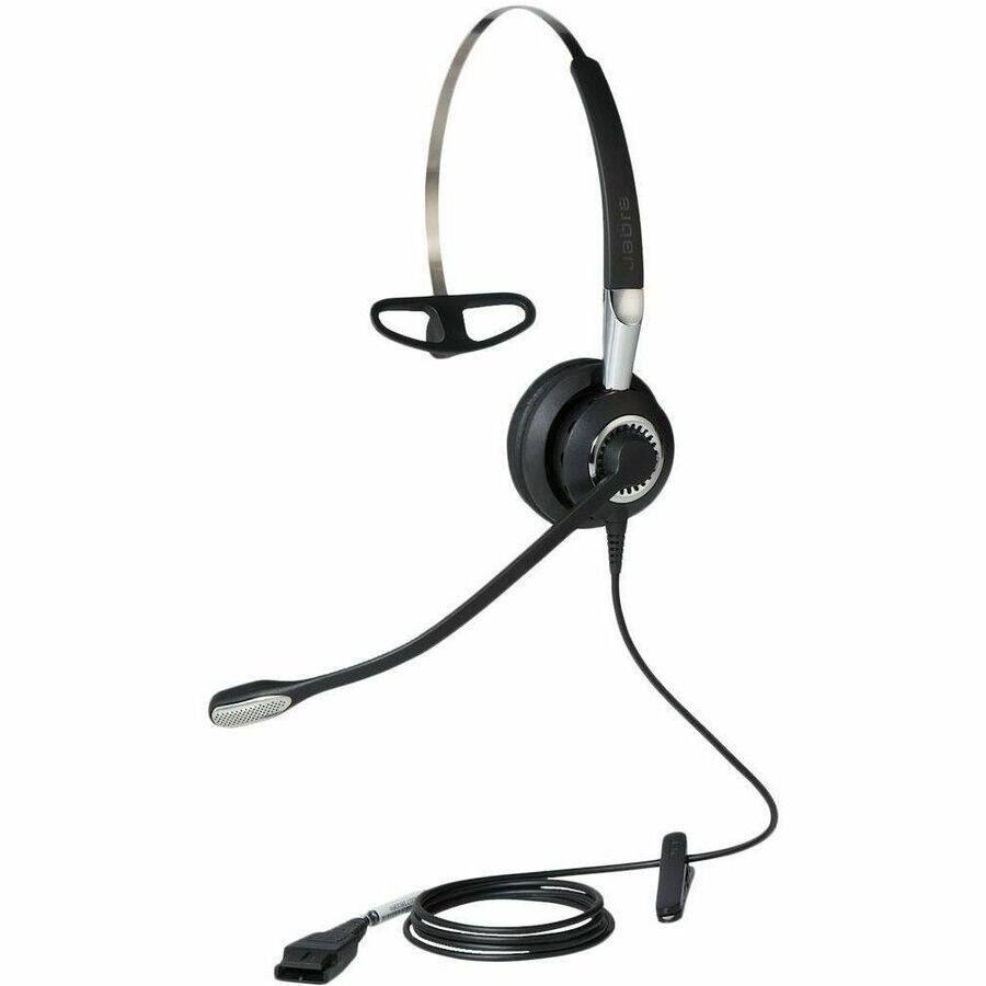 Alt View 1. Jabra - Jabra BIZ 2400 II Wired Mono Headset - Mono - Quick Disconnect - Wired - 150 Hz to 6.80 kHz - Over-the-ear - Monaural - Red.