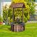 Alt View 9. Costway - Outdoor Wooden Wishing Well Bucket Flower Plants Planter Patio Garden Home Decor - Brown.