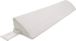 wowmax - King Size Bed Wedge Pillow - Headboard Gap Filler, Triangle Support Cushion - White