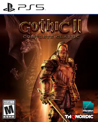 PS5 M 00 Gothic II COMPLETE CLASSIC MATURE 17+ M ESRB PIRANHA BYTES THQ NORDIC - M (Mature 17+)