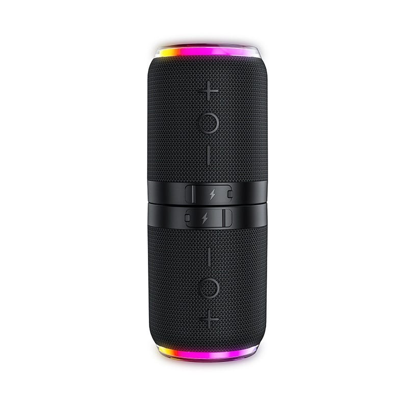 Cluzine - Magnetic 2-in-1 TWS Portable Speaker Fabric Wireless Audio with RGB Light and 5W Output