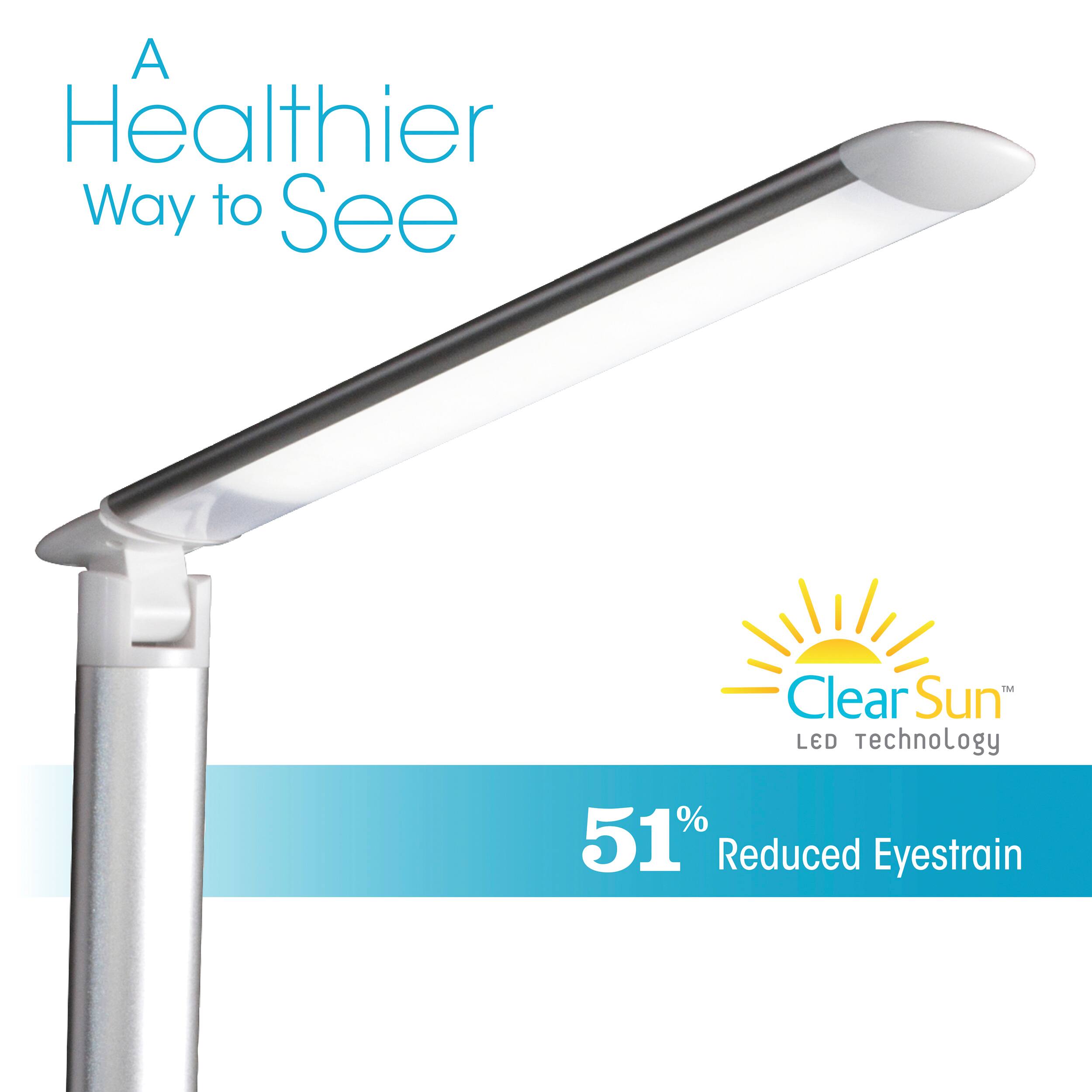 A Healthier Way to See IN Clear Sun LED Technology 51% Reduced Eyestrain