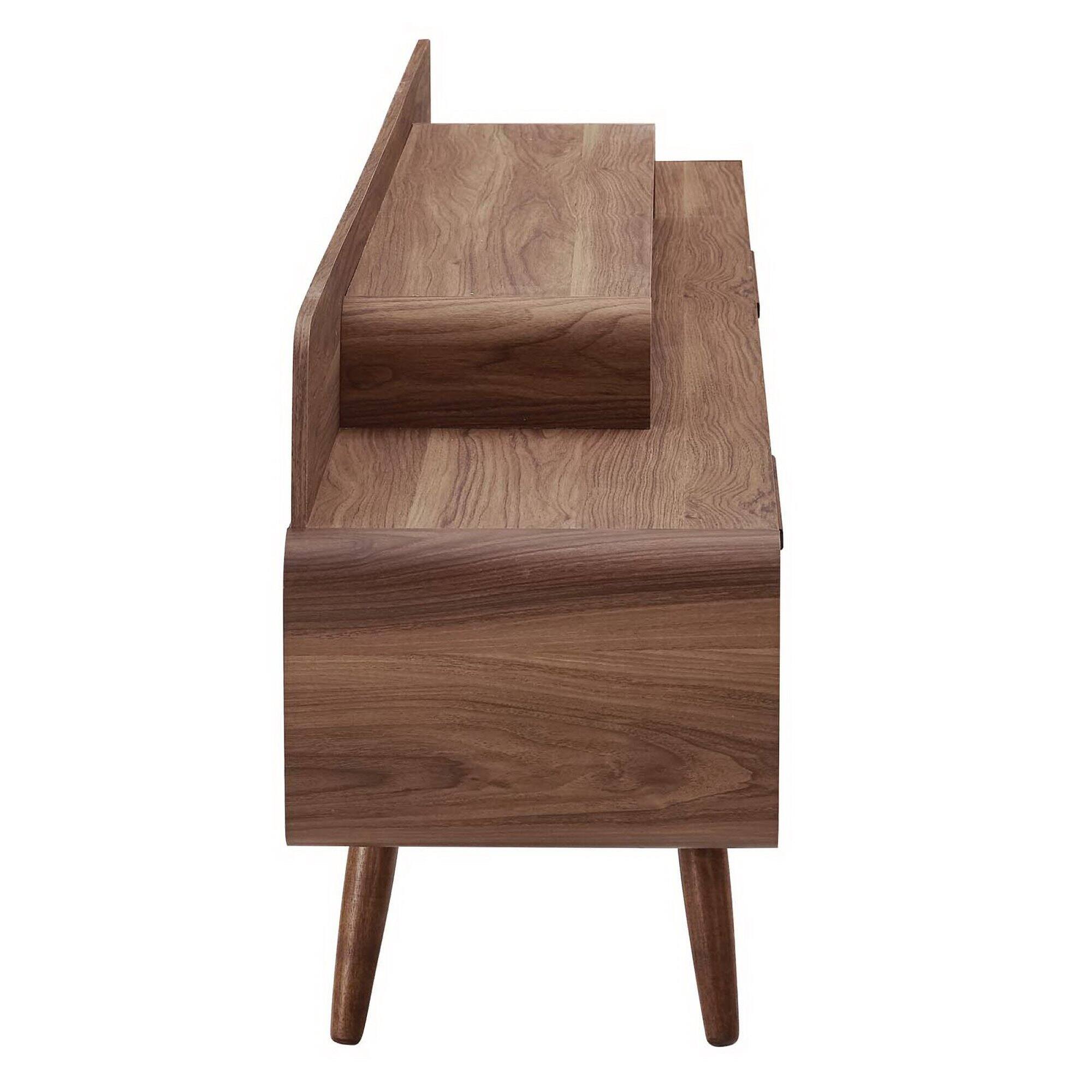 Back. Modway - Omnistand 74" TV Stand by Modway - Walnut.