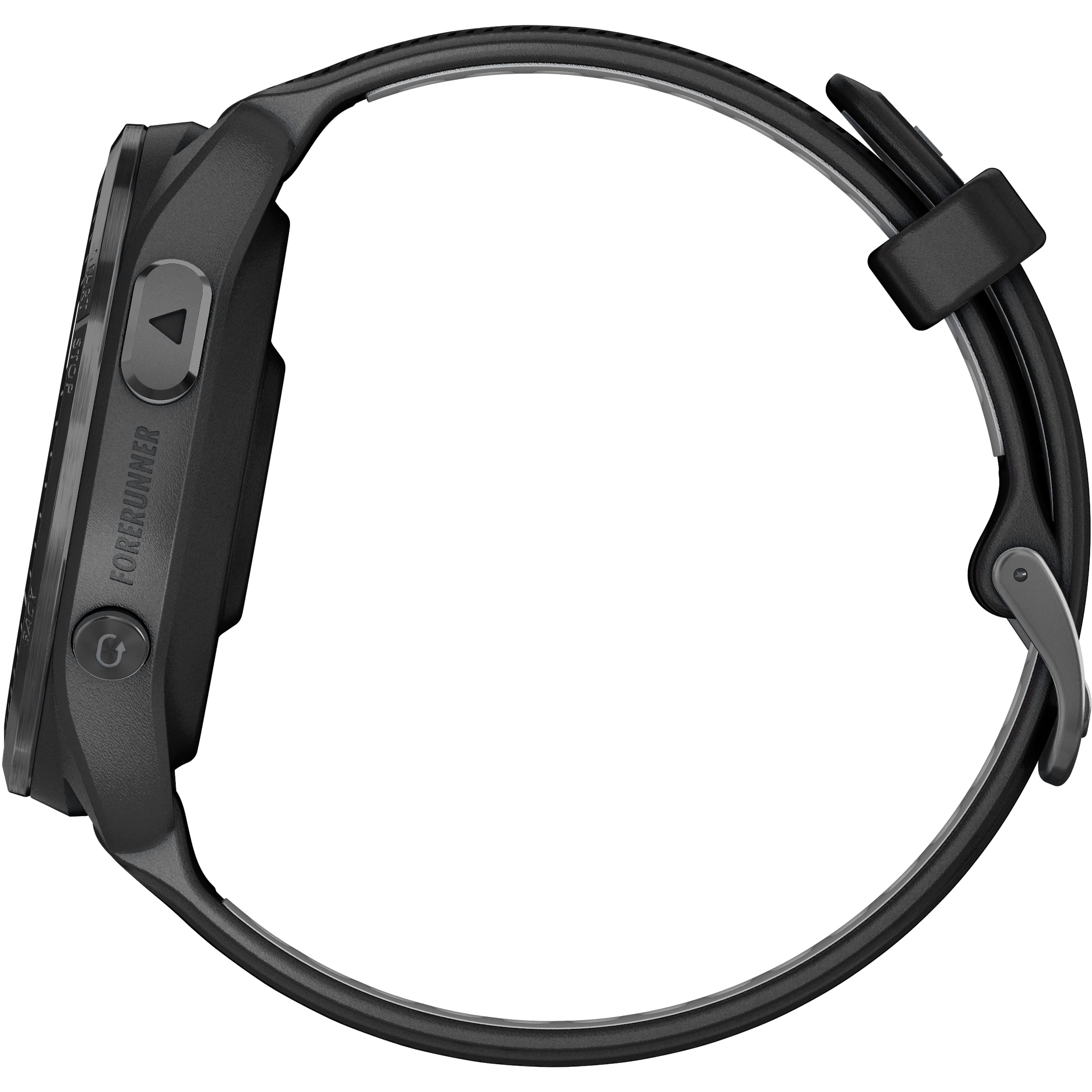 Alt View 2. Garmin - Forerunner 965 GPS Smartwatch 47 mm Fiber-reinforced polymer - Carbon Gray TLC/Titanium.